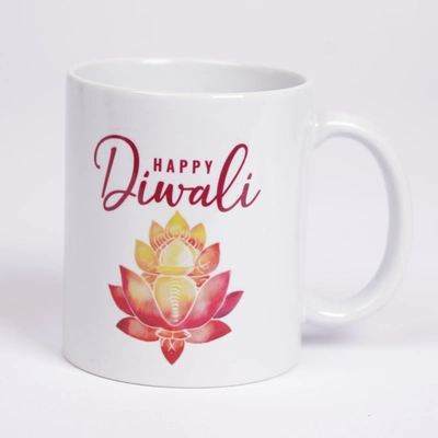 Festive Happy Diwali Ceramic Mug - Perfect Gift for the Festival of Lights