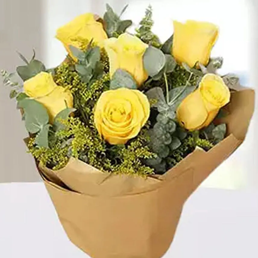 Flowers & Fruits Basket With Bouquet & Champagne