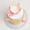 Rainbow Crown Chocolate Cake - Perfect Celebration Centerpiece