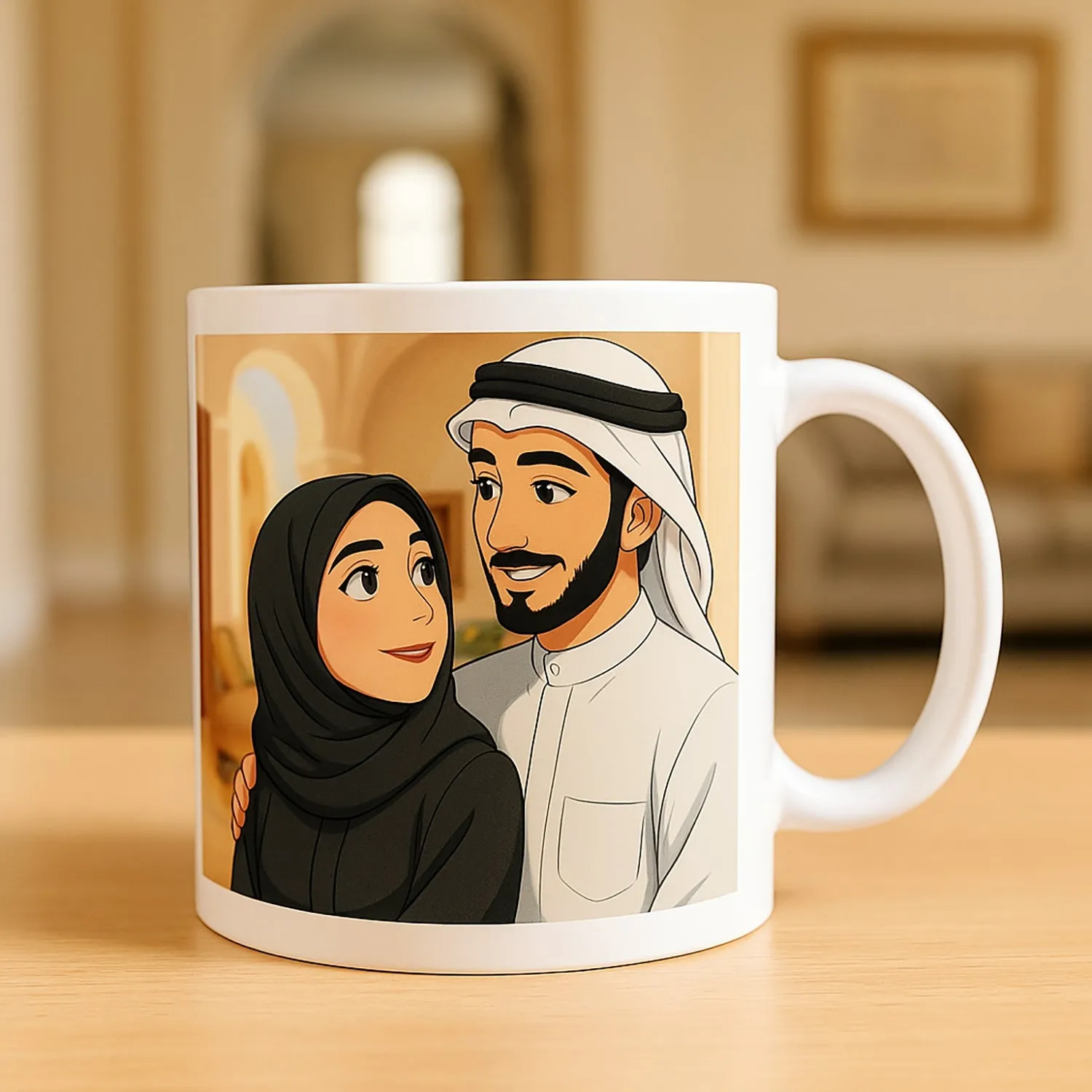 Customizable Ghibli-Inspired Couple Mug – Perfect Gift for Loved Ones