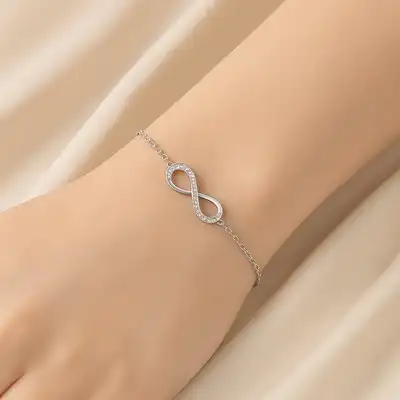 Timeless Elegance: Infinite Charm Sterling Silver Bracelet