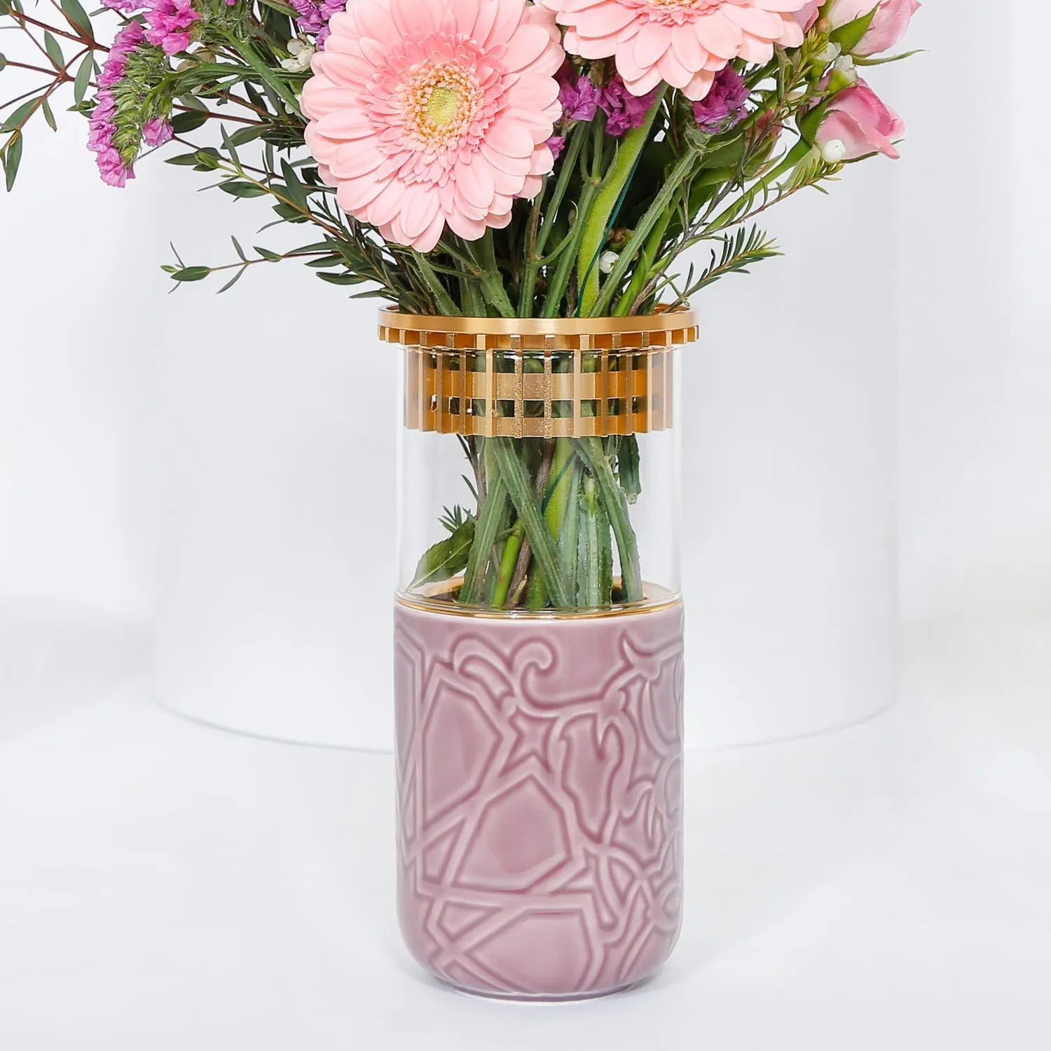 Pink Flowers Vase Arrangement | Graduation Day