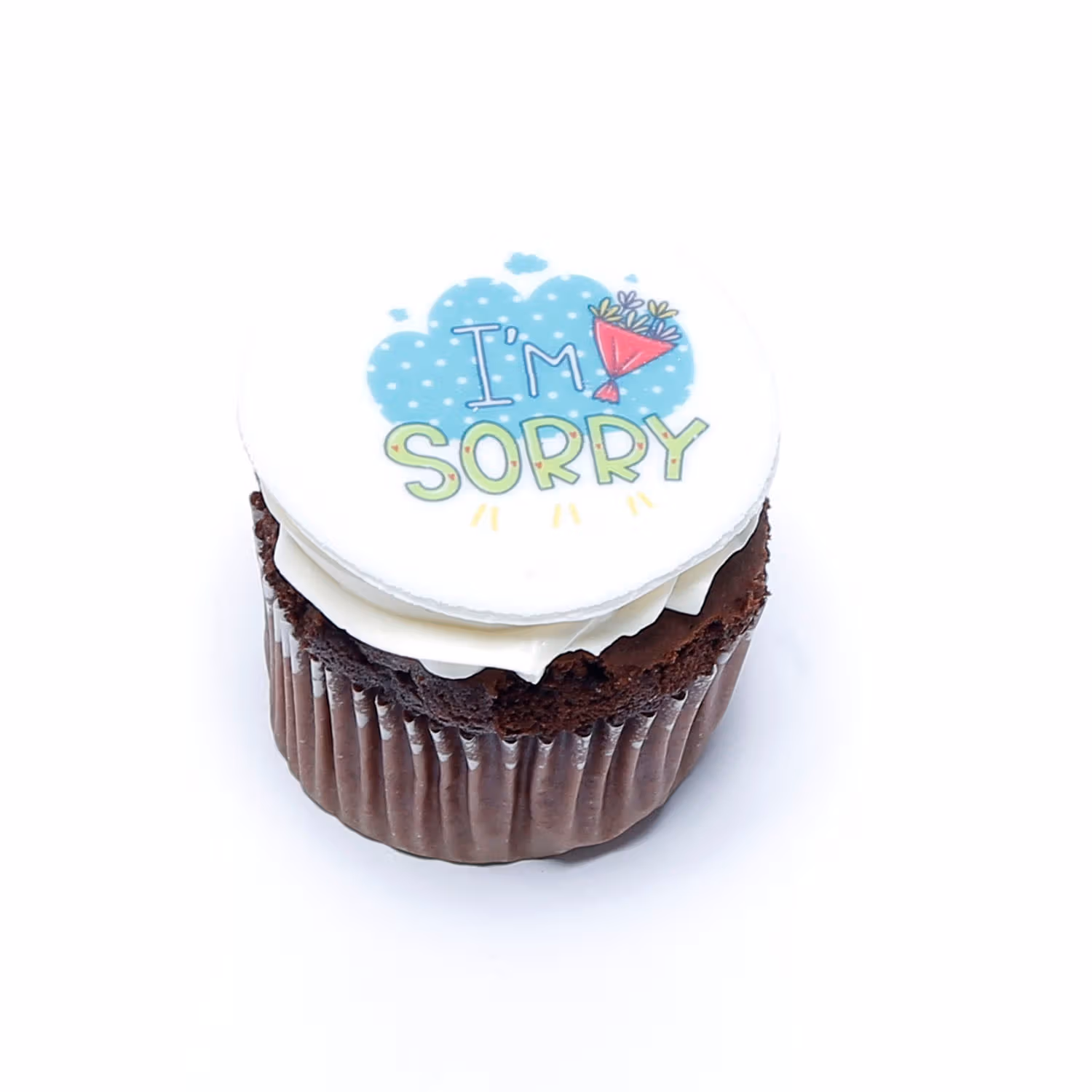 Apology Cupcakes - Delicious Chocolate 'I'm Sorry' Set of 6