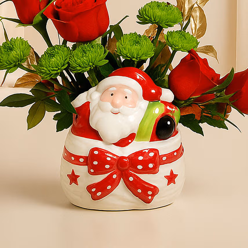 Mini Christmas Flowers Arrangement