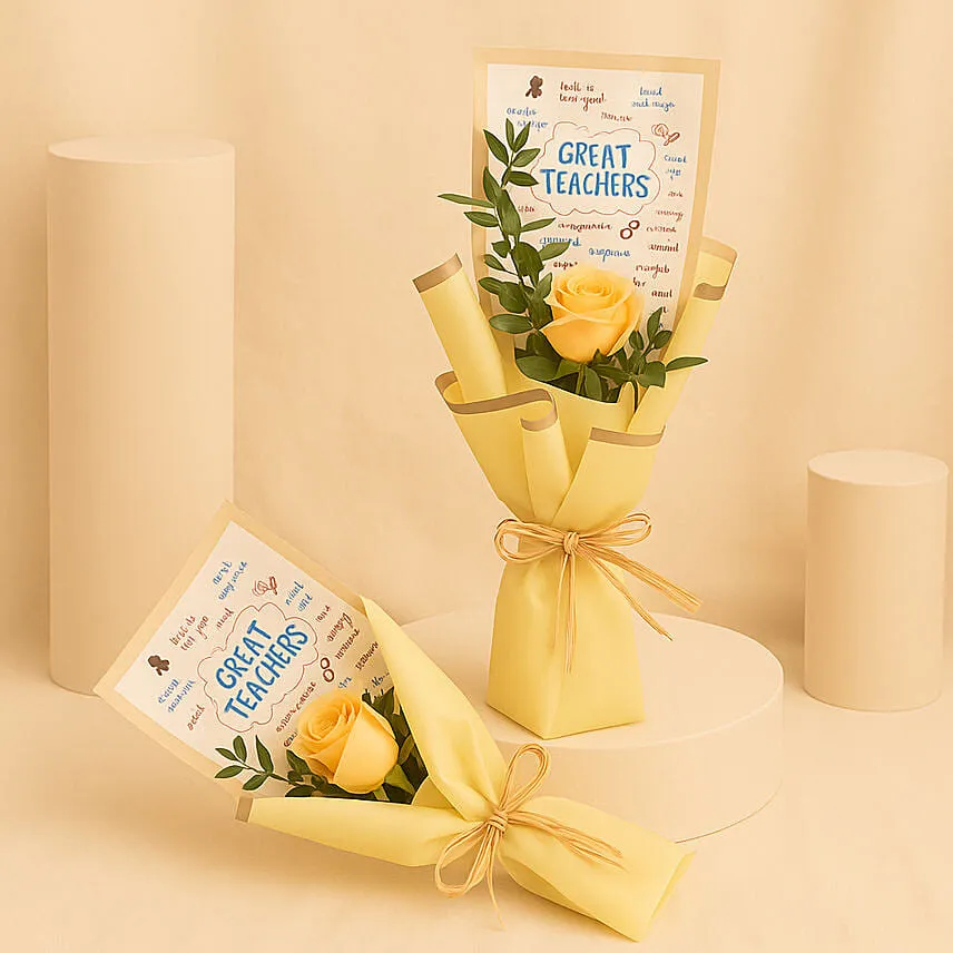 Rose Bouquet Set of 2 for Teacher