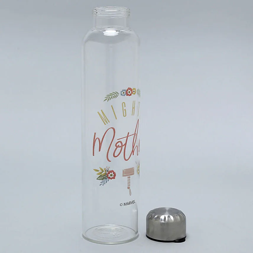 Mom Is Like A Hero Glass Bottle