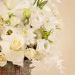 New Year Blessing White Flower Vase 