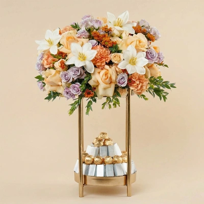 Flowers Grace with Patchi Chocolate