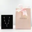 Elegant Sterling Silver Love Necklace with Exquisite Pink Rose and Gerbera Bouquet