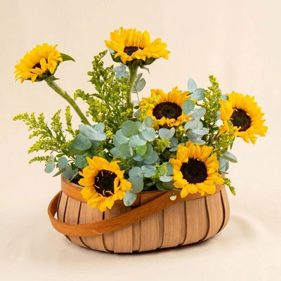 Sunflowers Shine Basket