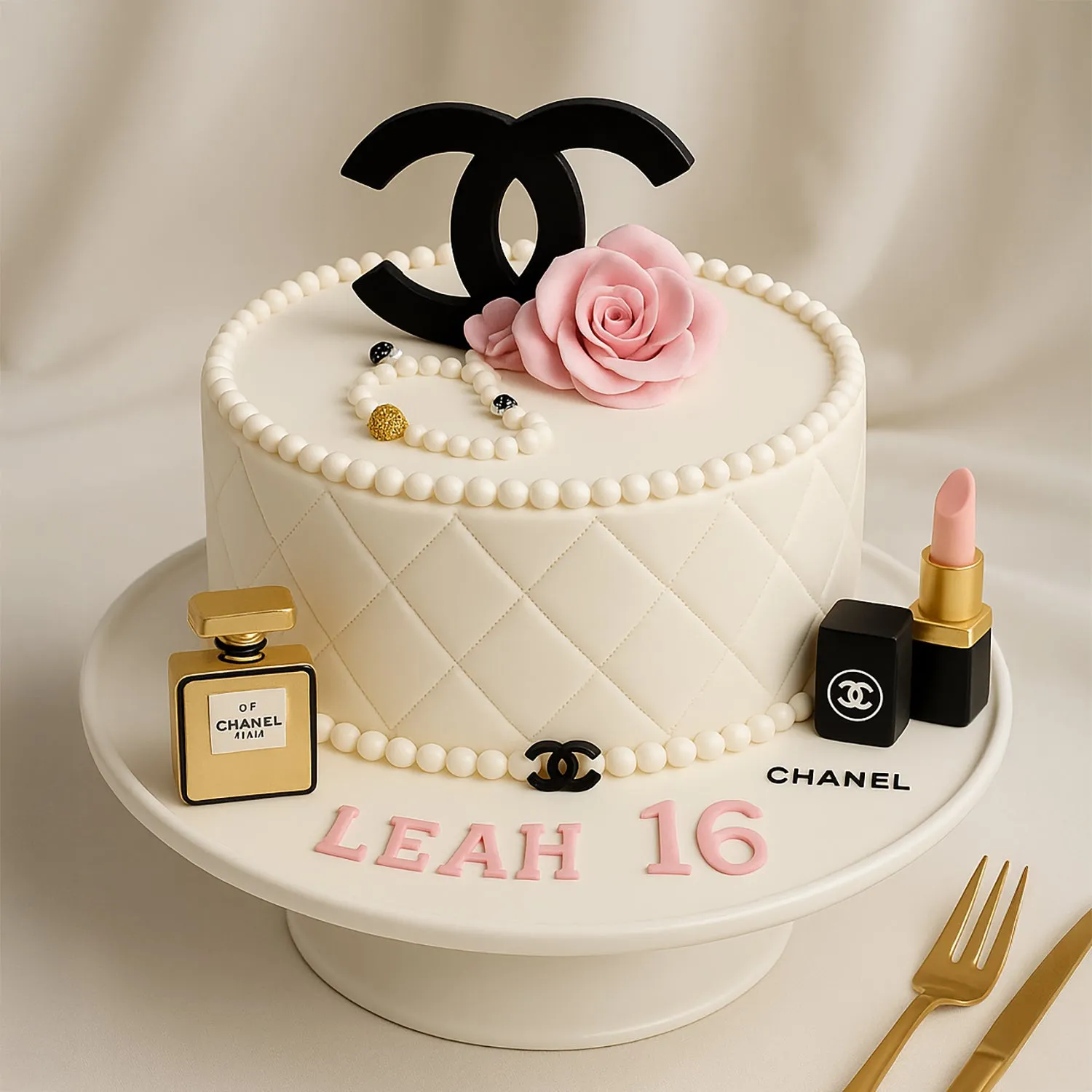 Luxurious Chanel 3D Theme Cake - Elegant Chocolate Delight