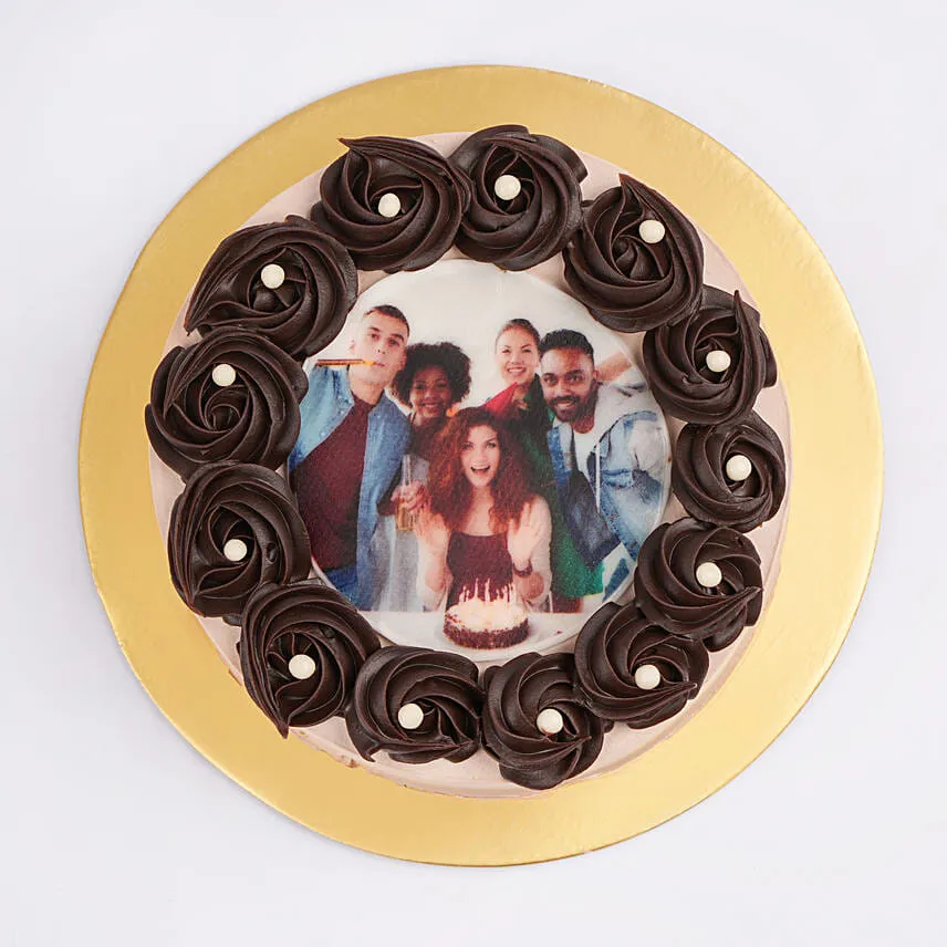 Sinful Chocolate Symphony Photo Cake One Kg