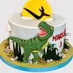 Delightful 3D Dinosaur Chocolate Cake - Perfect for Kids' Parties