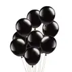 Elegant Black Latex Balloons - Pack of 10 for Stylish Celebrations