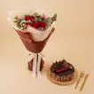 Luscious Cherry Cake n Roses - Roses and Cake