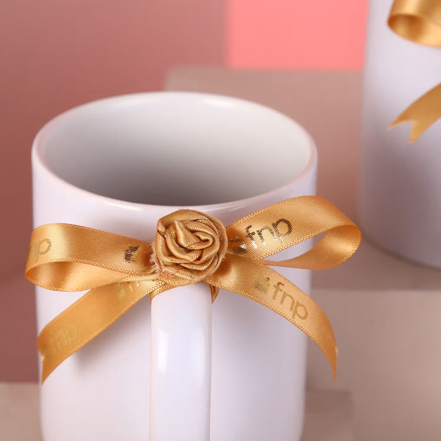 Elegant Personalized Name Couple Mugs - Set of 2 Ceramic Cups