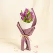 Elegant Bouquet of 7 Purple Tulips - Perfect for Any Occasion