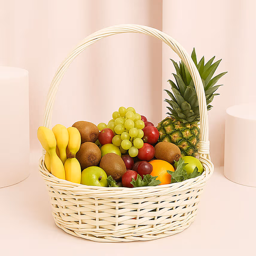 Basket Of Healthy Fruits