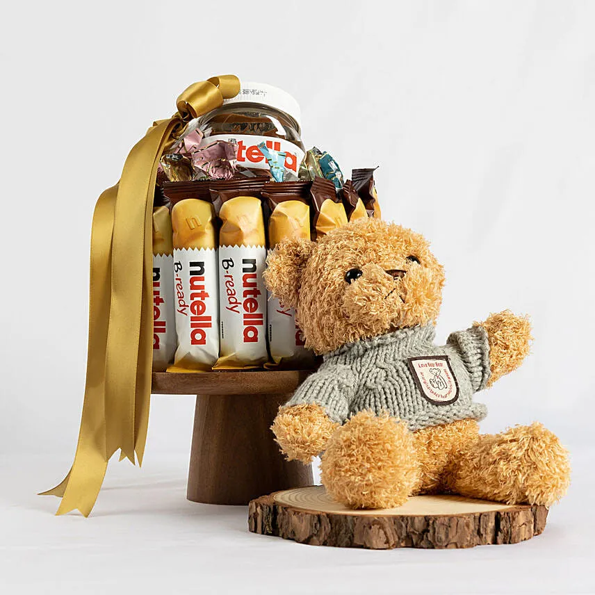 Nutella Joy Arrangement with Teddy