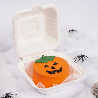 Spooky Halloween Pumpkin Bento Cake - 250g Chocolate Delight