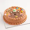 Delicious Teddy Birthday Cake - Chocolate