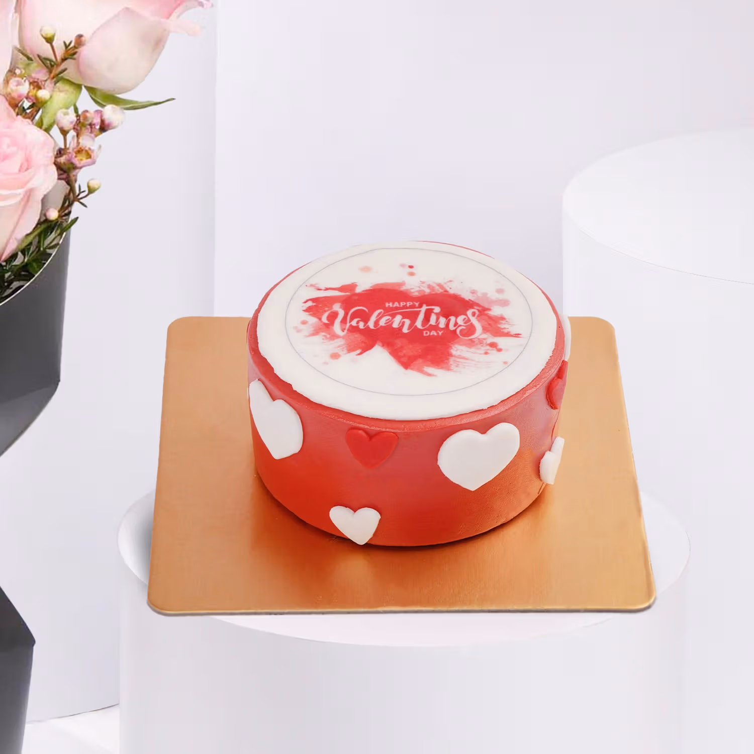 Lovers Bloom 8 Rose Bouquet | Chocolate Mono Cake 250gm