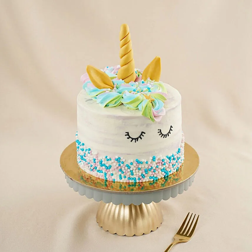 Cute Unicorn Black Forest Cake