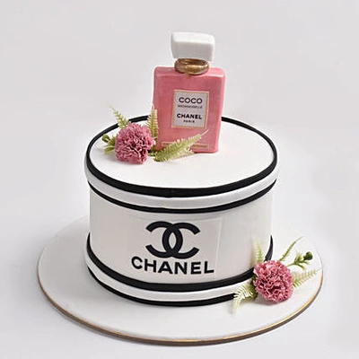 Luxurious Coco Chanel Inspired Couture Chocolate Cake