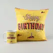 Delightful Happy Birthday Mug and Cushion Gift Set