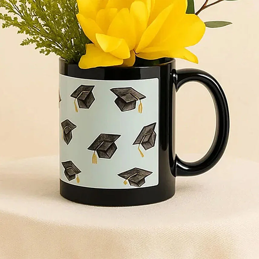 Graduation Flowers Mug
