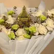 Elegant Ramadan Bouquet with Lantern & White Roses