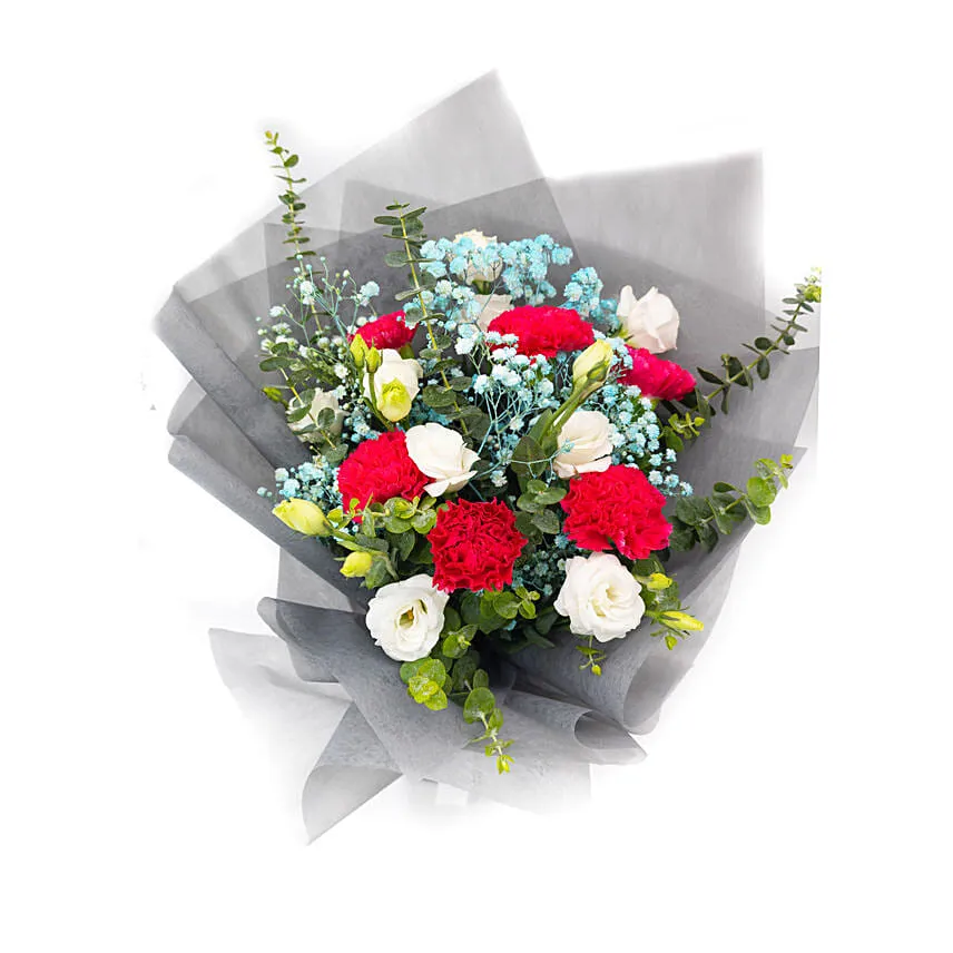 Lovely Carnations & Eustoma Bouquet