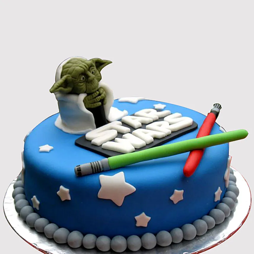 Star Wars Yoda Butterscotch Cake