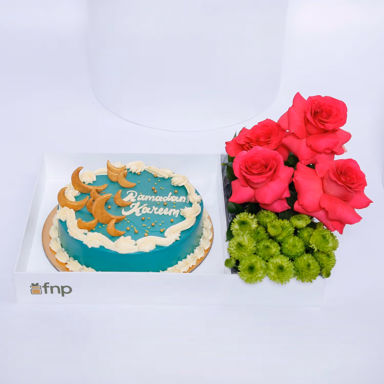 Ramadan Cake and Flowers Hamper