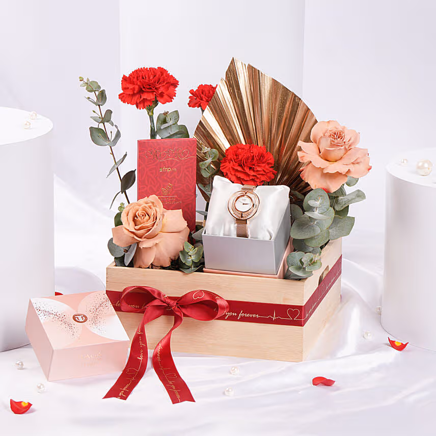 Timeless Bloom & Shine Hamper for Vday