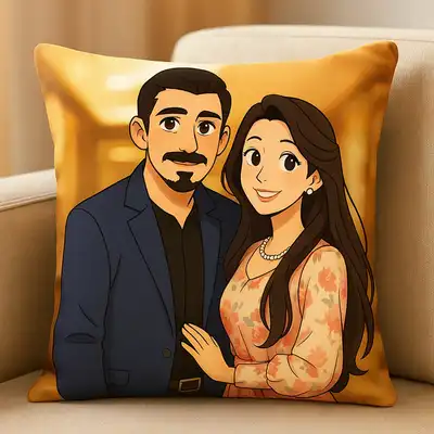 Ghibli Glow Pillow Gift Box - Anime Couple Design