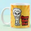 Gusse Wala Bhai Cartoon Printed Ceramic Mug - Fun and Durable Gift