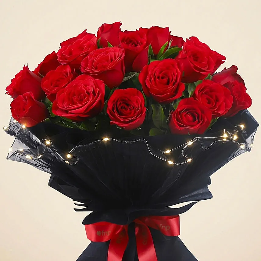 LED Elegance Rose Embrace Bouquet