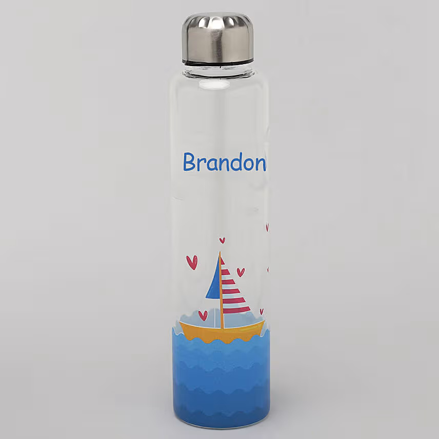 Personalised Borosilicate Glass Bottle