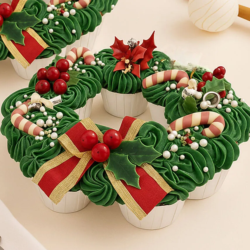 Pull Apart Wreath Cupcakes x2