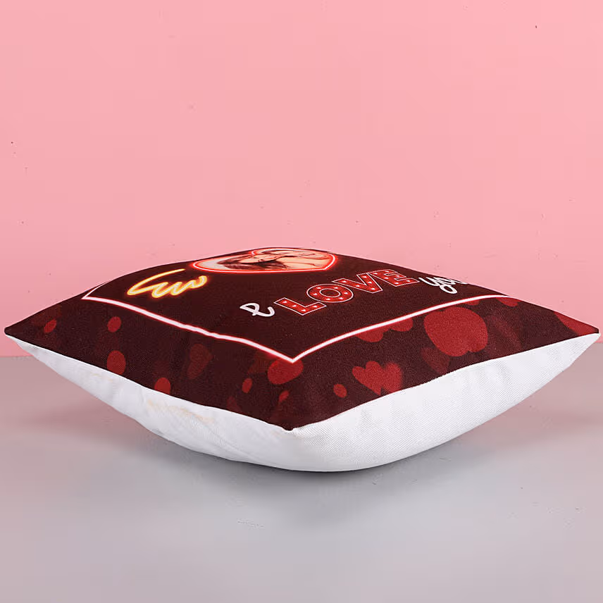 I Love You Personalised Led Cushion