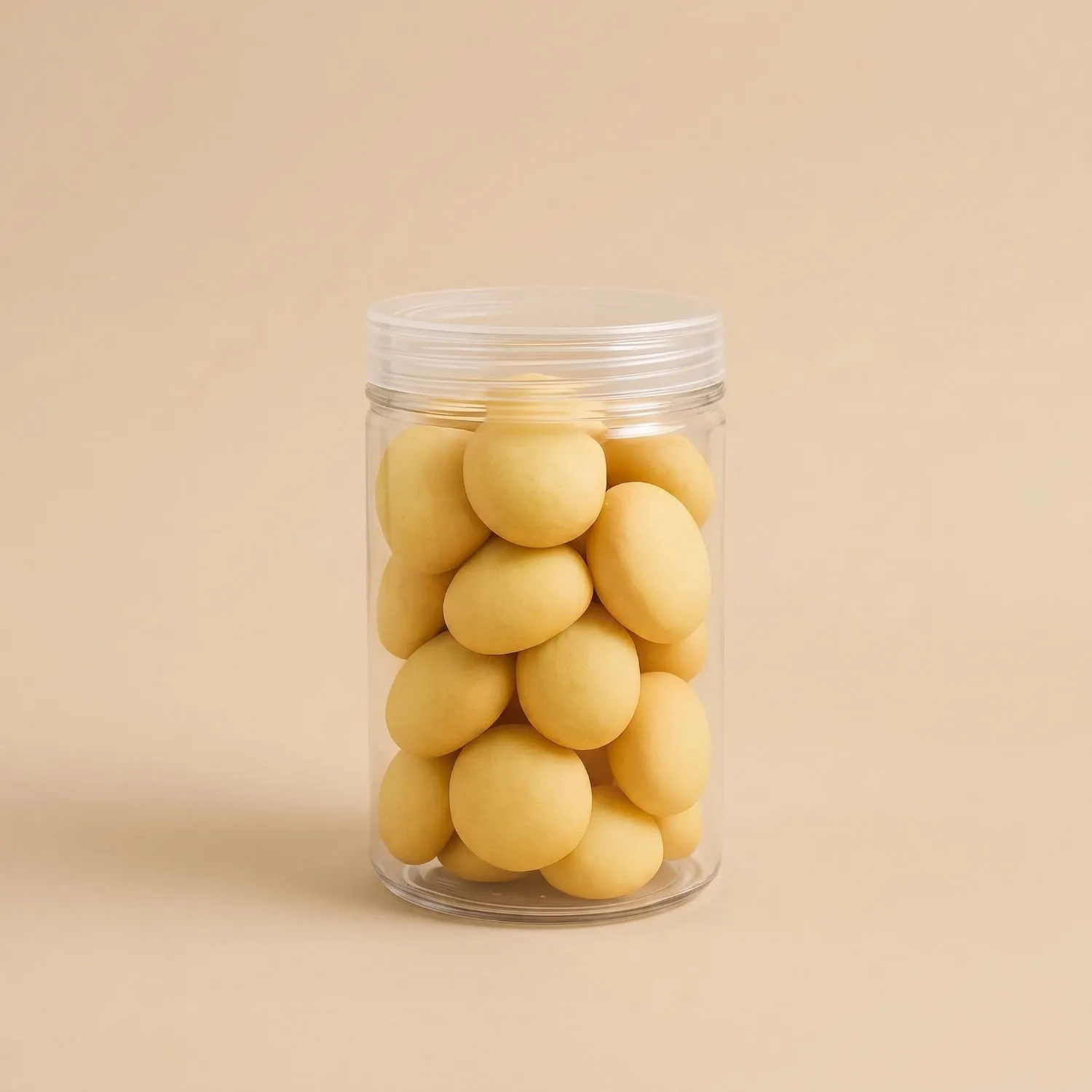 Delicious Vanilla Cookies in a Reusable Plastic Jar - 100 gm