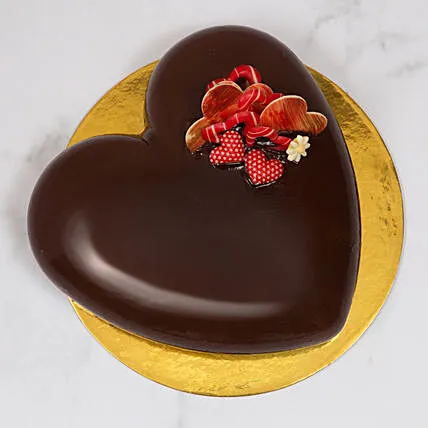 Decadent Triple Choco Heartbeat Mousse Cake