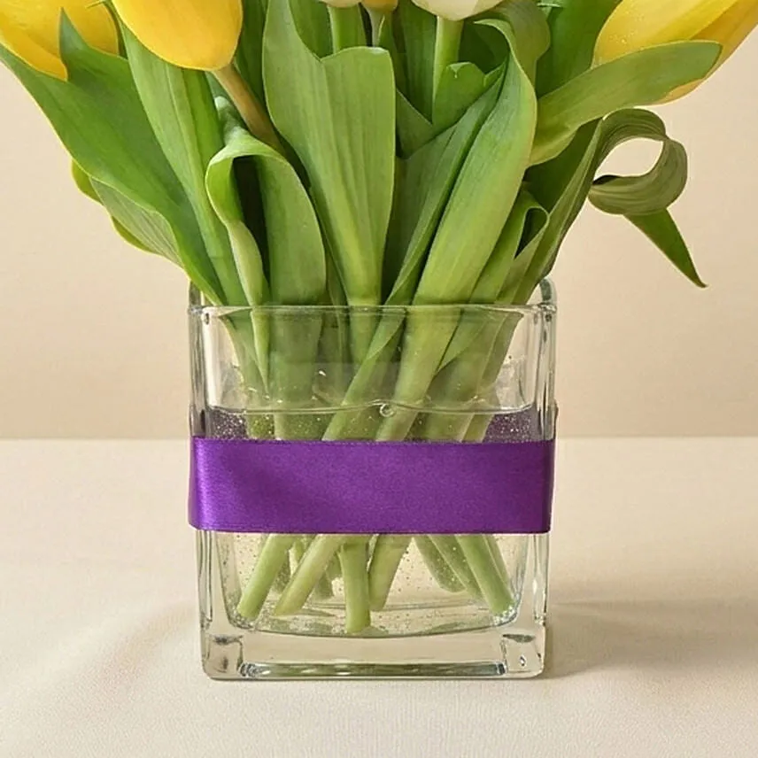 20 Tulips In Vase