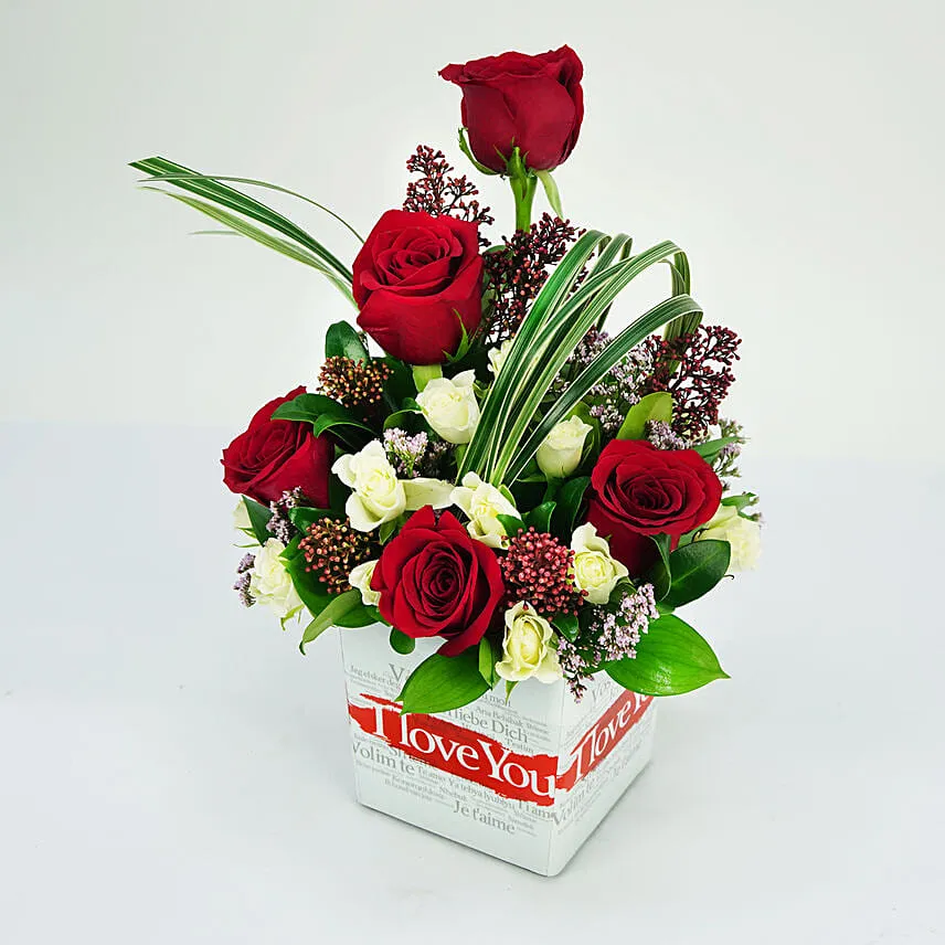 I Love You Flower In A Vase
