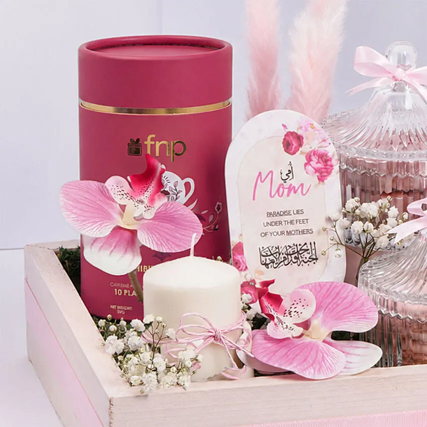 Tea Macarons And Chocolates Hamper For Mom