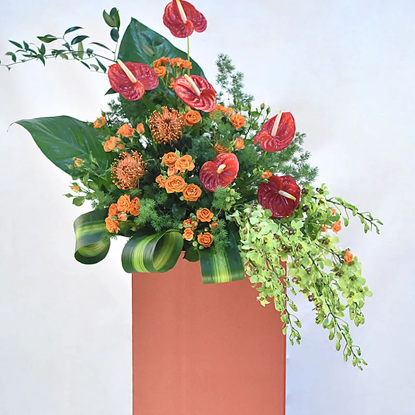 Lovely Mixed Flowers Stand