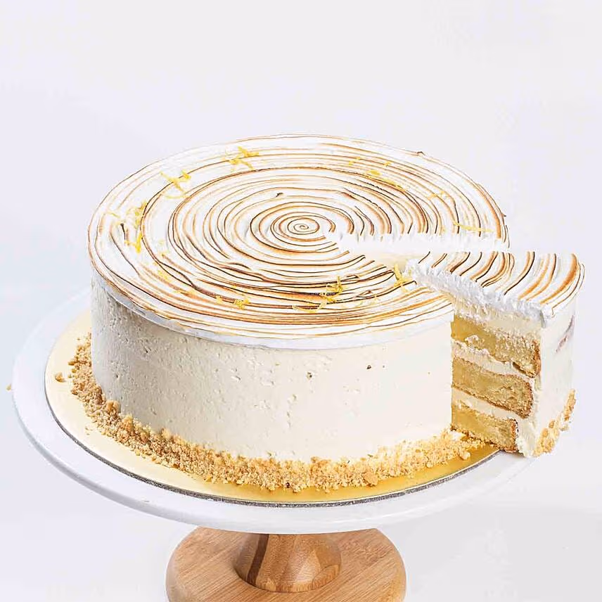 Citrus Meringue Swirl Cake 8 inches