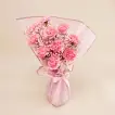 Exquisite 10 Pink Carnation Bouquet with Baby's Breath