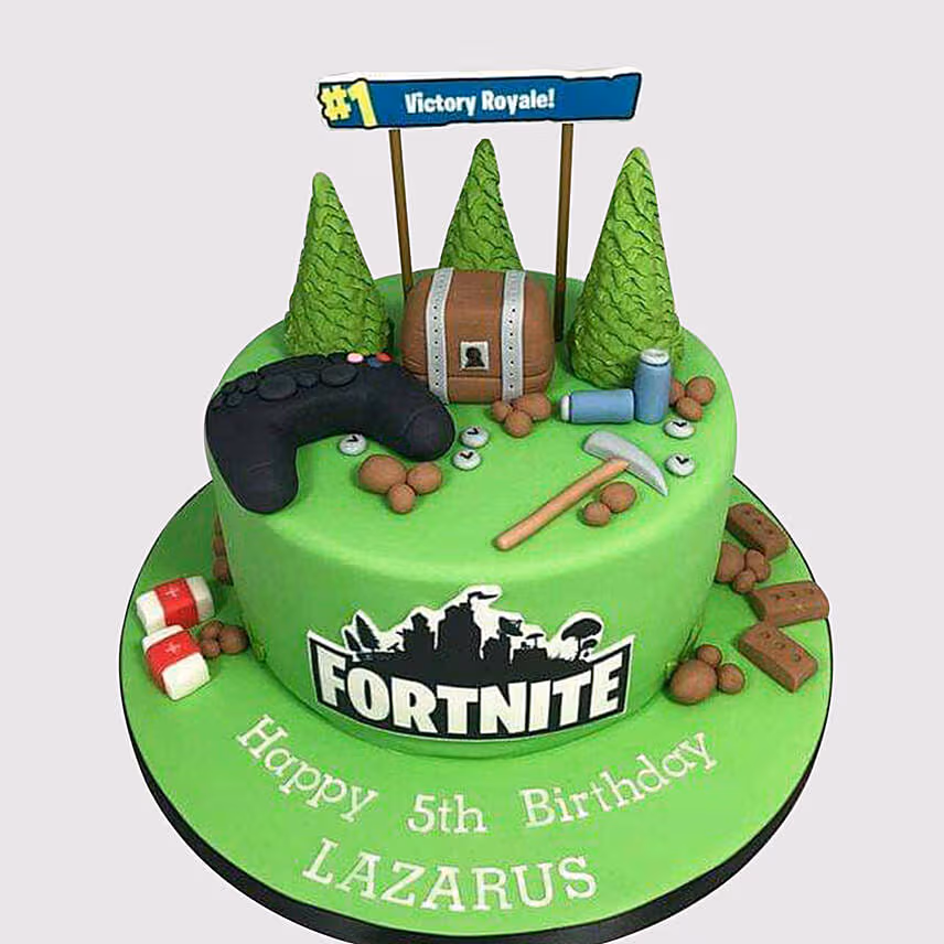 Fortnite Victory Royale Butterscotch Cake